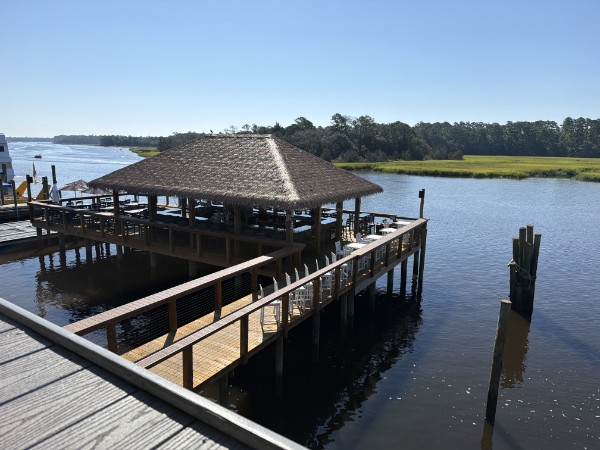 view of the shark bar and intercoastal